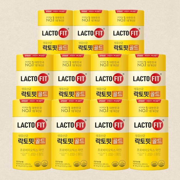 Lactopit Raw Lactobacillus Gold 2g 50 packets / 락토핏 생유산균골드 2g 50포 x 11통 (550일분) 온가족 아연 함유 보장균수 20, 락토핏 생유산균골드 50포 x 11통