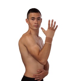 Lorey WR37005 Thumb Support Hand Bandage Thick Knitted Fabric, black, s