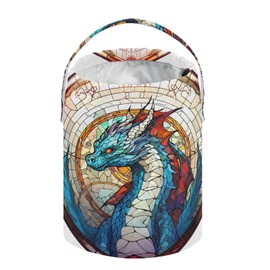 Yarn Storage Bag Small Crochet Bag Knitting Bag Organizer Dragon Yarn Bags for Crocheting Basket