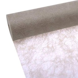 Sizoflor Table Runner - 25 Metre Roll + 100 Decorative Hearts (20 cm Wide, Walnut)