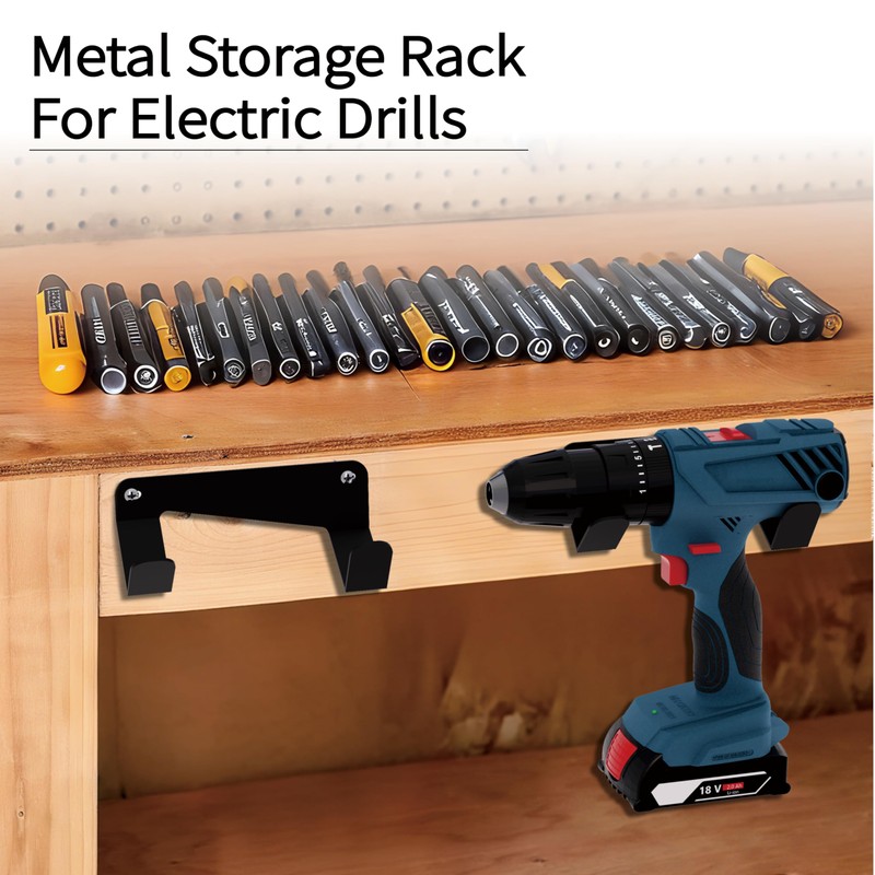 Vakonyx Drill Holder, Heavy Duty Steel Drill Dock Wall Mount,