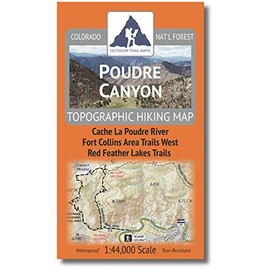 Outdoor Trail Maps Poudre Canyon - Colorado Topographic Hiking Map (2020)