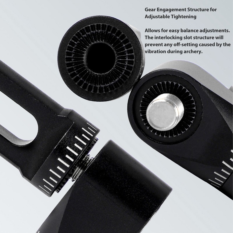 Bow Stabilizer Adjustable Single Side V Bar Mount Quick Disconnect