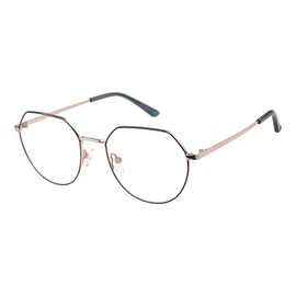 Dakota DKO-AOW 03-272 Women's Hexagonal Metal Eyeglass Frame (Includes Glasses Case)