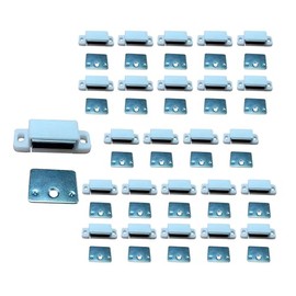 QCAA Magnetic Catch, 45.8mm, Steel, White, 25 Pack, Made in Taiwan