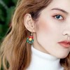 12Pairs Christmas Earrings for Women Set Crystal Enamel Rhinestone Xmas