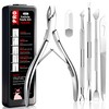 Cbiumpro 5 Pack Cuticle Trimmer Set with Pusher Cutter Clipper