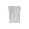 Arpan White Resin Plastic Strong Round Waste Paper Bin/Basket/Storage -Ideal