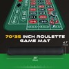 iEsstros Casino Roulette Mat 70" x 35" Rubber Roulette Table