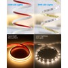 Aclorol 100FT COB Outdoor LED Strip Lights Waterproof 1 Roll
