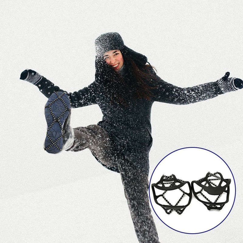 Luckious 1 Pair Ice Grippers for Shoes - Stay Surefooted