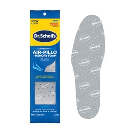 Dr. Scholl’s Air-Pillo with Memory Foam Insoles Men & Women Trim To Fit (Pack of 4)