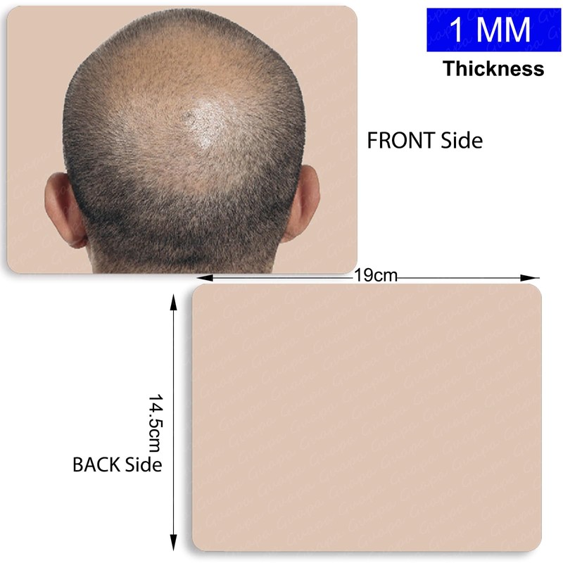 3PCS/Pack Scalp Micropigmentation Practice Skin – Printed SMP Tattoo Training