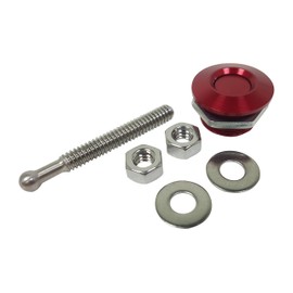 Quik-Latch Products QL-25-RD1 1" Diameter Red Anodized Aluminum Mini Quick Release Latch