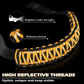 SEVEN SPARTA 4 Pack Roll Bar Grab Handles Compatible with Ford Bronco 2021 2022 2023 2024 2/4 Door, Paracord Grip Handle, Replacement for Bronco Interior Accessories (Not Compatible with Bronco Sport)