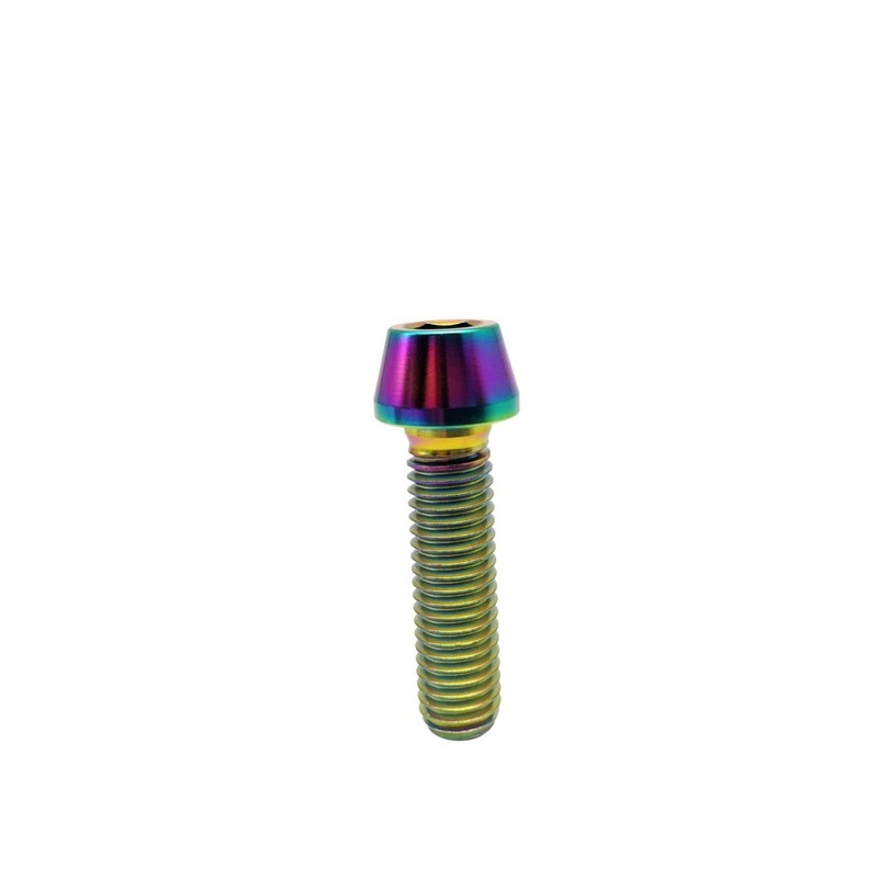 RISON-Titanium 5 pieces titanium bicycle stem screws, M6 x 1.0