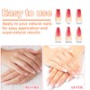 QEDBOJE 140 Pieces Nail Extension Silk Fibreglass Gel Kit False