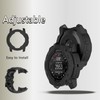 QHBAMD Silicone Watch Bands Compatible for Garmin Instinct 3 AMOLED