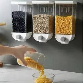 RIVERSOFY Kit 2 Dispensadores Semillas Cereales Despachador Alimentos