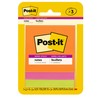Post-it Super Sticky Notes, 3x3 in, 3 Pads, 2x the