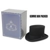GEMVIE Men 100% Wool Mad Hatter Satin Lined Black Low