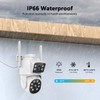 (2026 New) 4MP Dual Lens WiFi Security Camera System, 130°