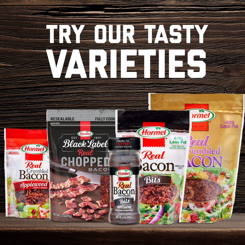 HORMEL BLACK LABEL Snacks Pouch - Chopped Bacon, Fully Cooked