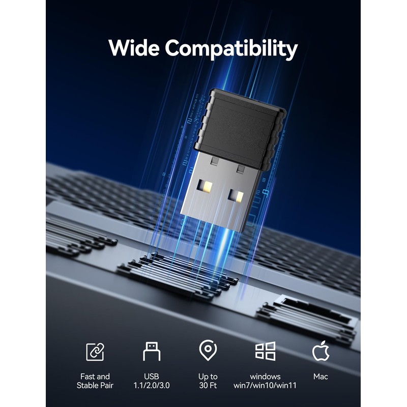 TECKNET Mouse Jiggler, Mouse Mover Jiggler Undetectable Wiggler USB for