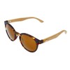 Gamswild WM1228 Sunglasses Bamboo Fashion Glasses Women Men Red Brown