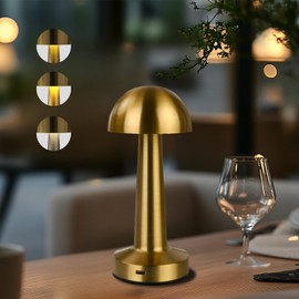 zeyork Cordless Table Lamp, 6000mAh Rechargeable Night Lamp with Touch Dimmable Control, Portable LED Table Lamp for Indoor Patio Restaurant Living Home, 1 Pack