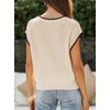 EVALESS Plus Size Summer Spring Short Sleeve Sweaters Cute Dressy