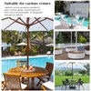 12" Lazy Susan with Umbrella Hole for Outdoor Patio Table