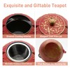 SECHUDO Cast Iron Teapot Tea Kettle with Stainless Steel Infuser