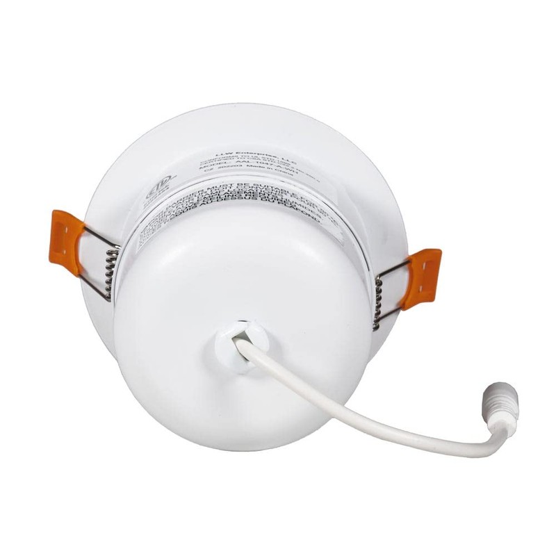VOLT Adjustable Recessed Outdoor Soffit Light (White) with Junction Box