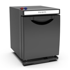 TASALON 5L Towel Warmer Hot Cabinet Box, Aluminum Inner Chamber, Removable Tray, Fast Heating for Beauty Spa Salon Massage - Black