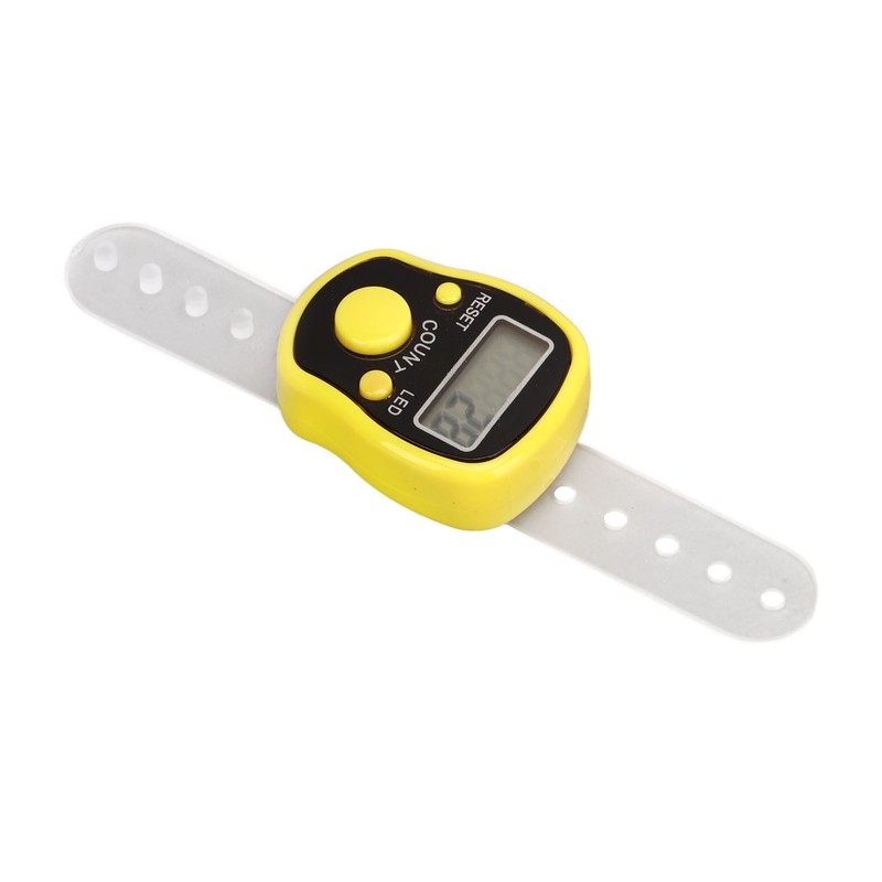 5PCS Finger Counter Adjustable Reset Button 5 Digit Number Hand