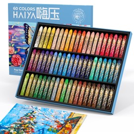 Paul Rubens Oil Pastel, 60 Vibrant Colors Soft Oil Pastel Set, Creamy texture Easy to Blend Oil Pastels professional, Bullet Heads Oil Pastels for Artists, Painting, Drawing, Beginners (New Packaging)