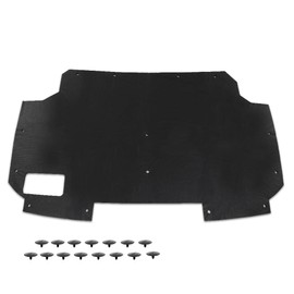 PIT66 Hood Insulation Pad with Clips Compatible with Ford F150 F250 F350 Bronco 1987-1991