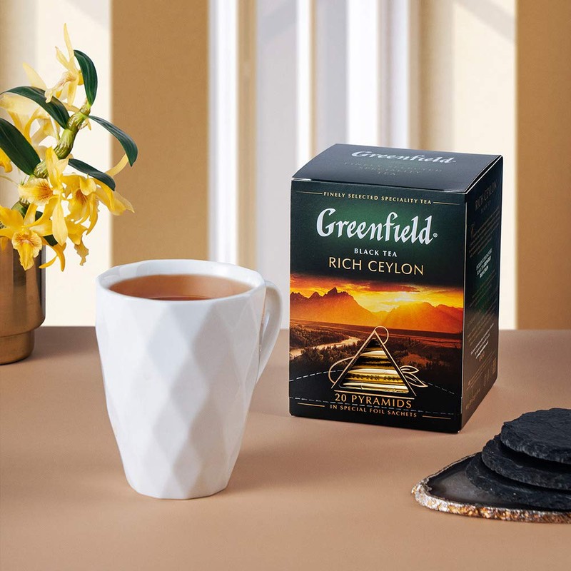 Greenfield Rich Ceylon Pyramid Collection 20 Pyramids In Special Foil