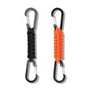 2pack Carabiner Keychain with Snap Hook, Heavy Duty Paracord Keychain