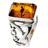 Silver Amber Jewellery - 925 Sterling Silver and Cognac Baltic