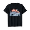 Relaxolotl Axolotl Lovers Cute Animals Relaxing Cute Axolotl T-Shirt, black