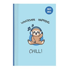 Collegetimer Chill! 2023/2024 - Student Calendar A5 (15 x 21 cm) - Sloth - Weekly - 224 Pages - Diary - Alpha Edition (College Timer A5 Weekly)