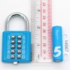 MIONI 10 position button combination padlock, 5 position locking mechanism,