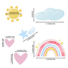 Pack of 2 rainbow wall stickers with rainbow, window pictures children, rainbow window film, suncatcher sticker, sonly window sticker, rainbow window film, window film children