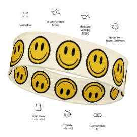 Shayzo Smiley Stretchy Headband For Comfortable Workouts