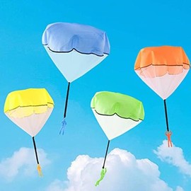 8pcs Parachute Toys, Tangle Free Throwing Toy Parachute, Outdoor Flying Toys Parachute Toys, Hand Throwing Parachute Toys