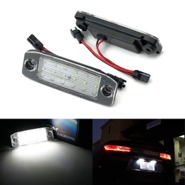 iJDMTOY OEM-Fit 3W Full LED License Plate Light Kit Compatible With Hyundai/Kia 2005-09 Tucson, 2006-11 Elantra, 2011-16 Sportage, 2011-2020 Sorento, Powered by 18-SMD Xenon White LED