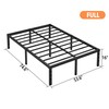 Hafenpo 16 Inch Full Bed Frame - Sturdy Metal Platform