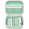 PAIYULE Kids Camera Bag for Uleway/for GlobalCrown/for Gofunly for Grepro/for Ushining Mini Digital Camera, Instant Cameras Protective Case Carry Bag Holder for Printing Paper (Case Only) Light Green